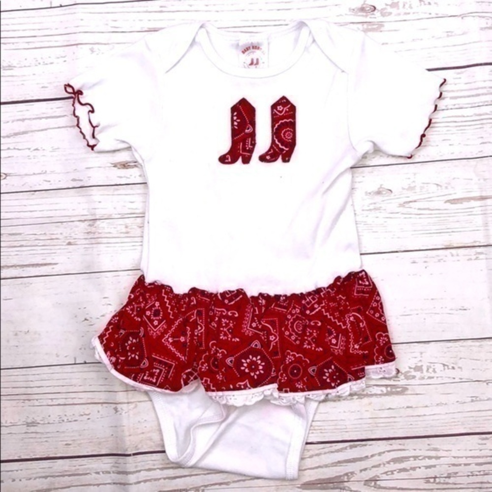 24m Baby Korral red bandana one piece